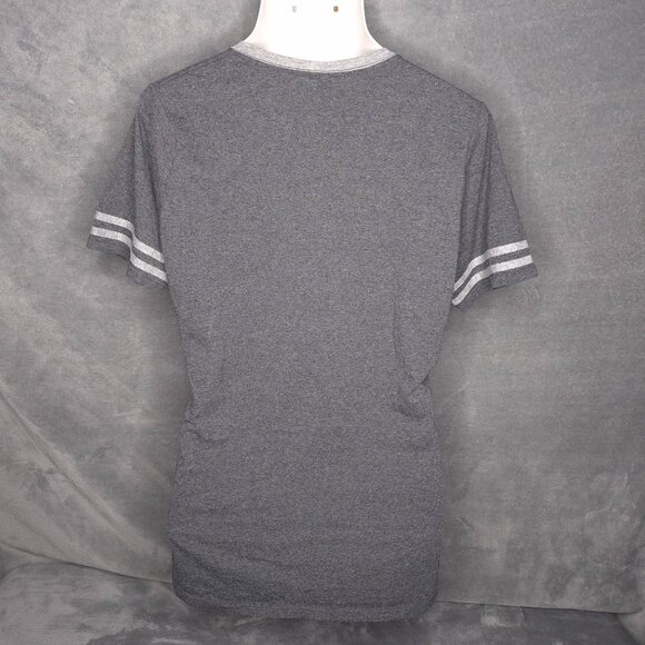 Aloha Hawaii Womens Grey V-Neck Graphic Tee Shirt XL Jerzees Short Sleeve - Picture 3 of 4